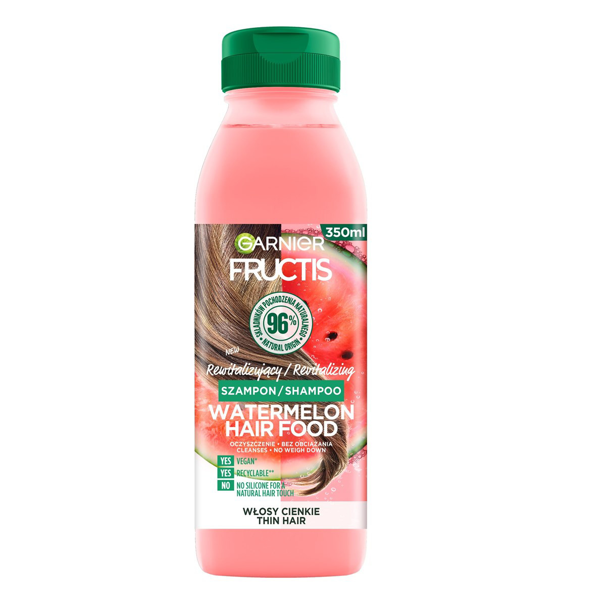 GARNIER FRUCTIS WATERMELON HAIR FOOD, šampūnas, 350ml