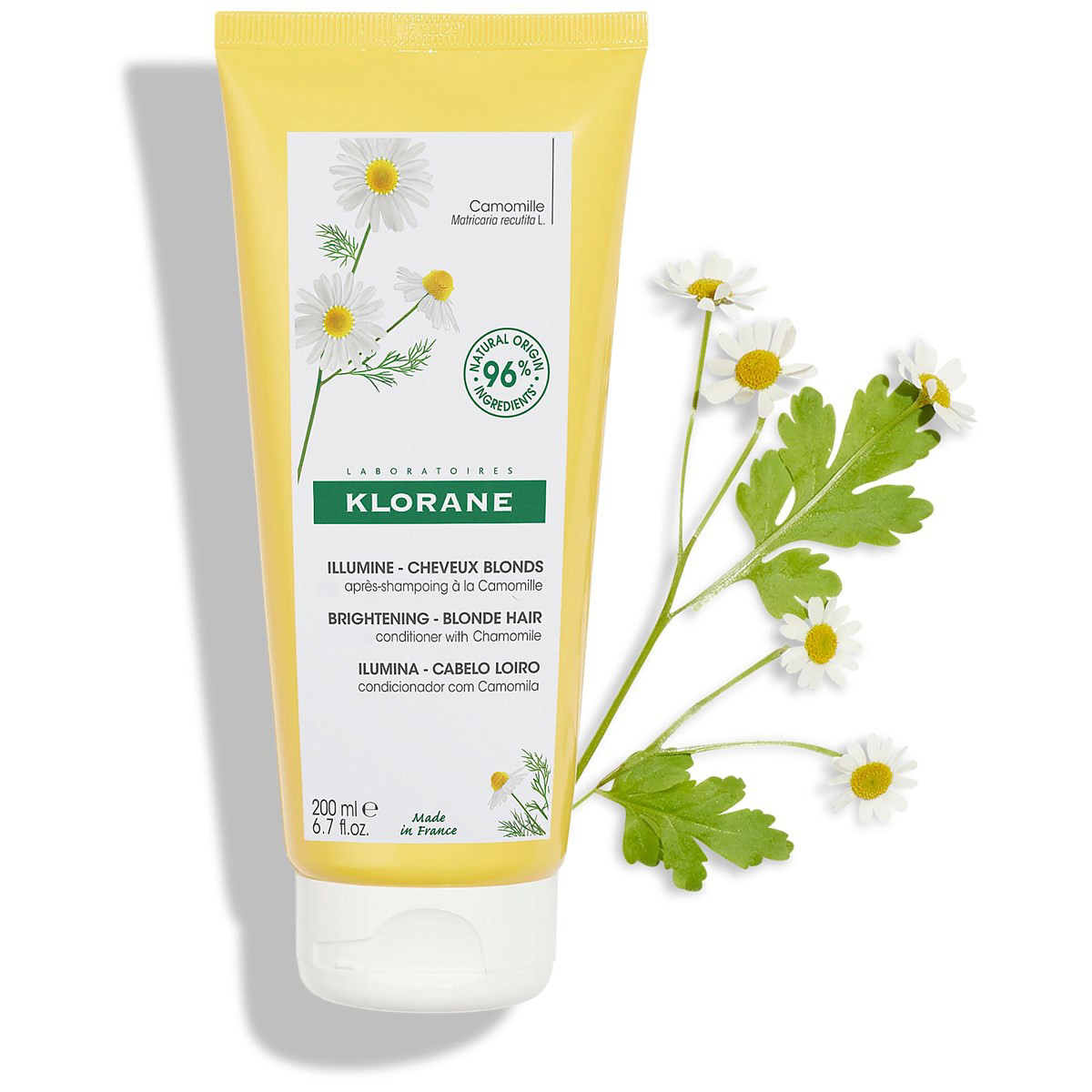 KLORANE, balzamas šviesiems plaukams su ramunėlėmis, 200ml