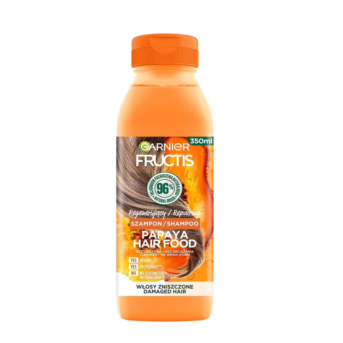 FRUCTIS PAPAYA HAIR FOOD, šampūnas, 350ml