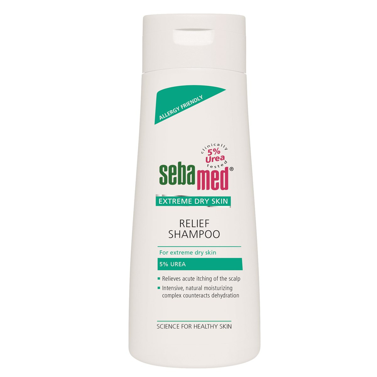 SEBAMED UREA, šampūnas labai sausai galvos odai su 5% šalapalo,  200 ml