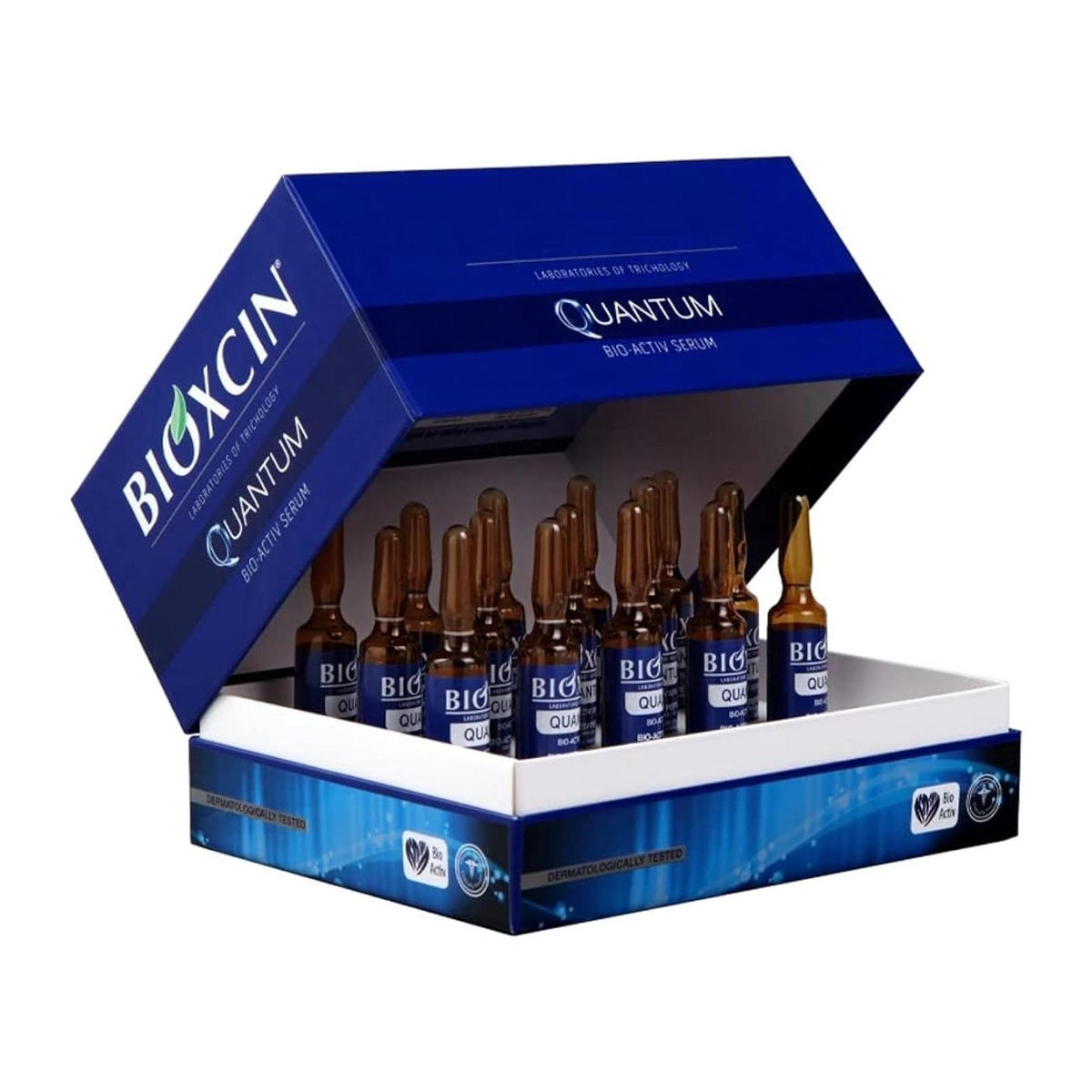 BIOXCIN QUANTUM, plaukus storinantis serumas su aktyviais peptidais, 6 ml x 15 vnt.