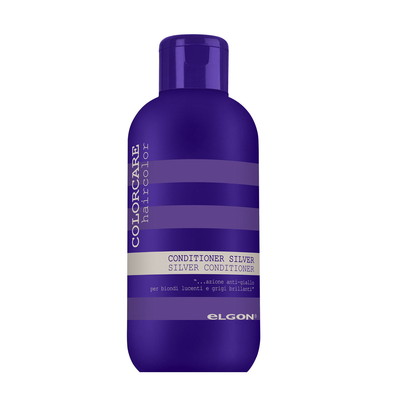 ELGON COLORCARE SILVER CONDITIONER pH 4.5, plaukų kondicionierius, šalinantis nepageidaujamą gelsvą šviesių ar žilų plaukų atspalvį, 300 ml