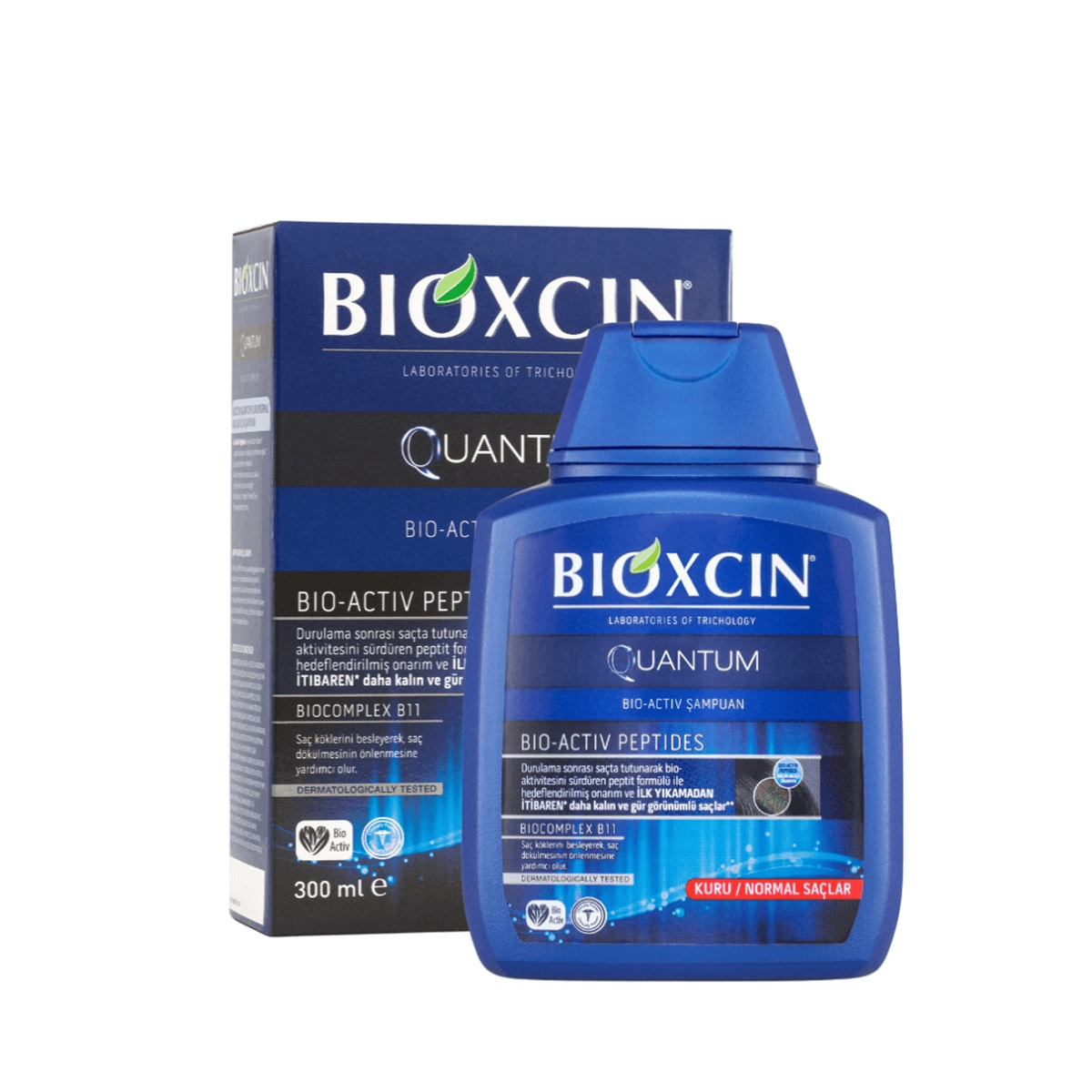 BIOXCIN QUANTUM, plaukus storinantis šampūnas su aktyviais peptidais, 300 ml