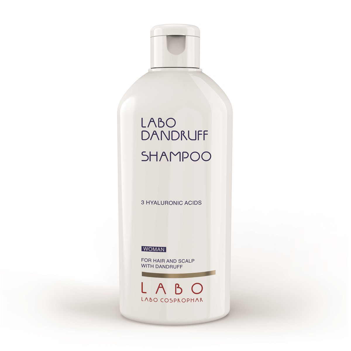 LABO DANDRUFF, šampūnas nuo pleiskanų su 3 hialurono rūgštimis, moterims, 200 ml