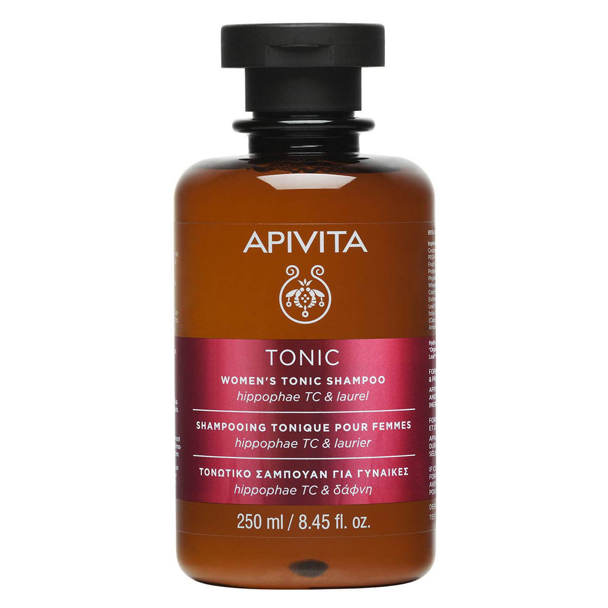 APIVITA, šampūnas moterims, tonizuojamasis, 250 ml