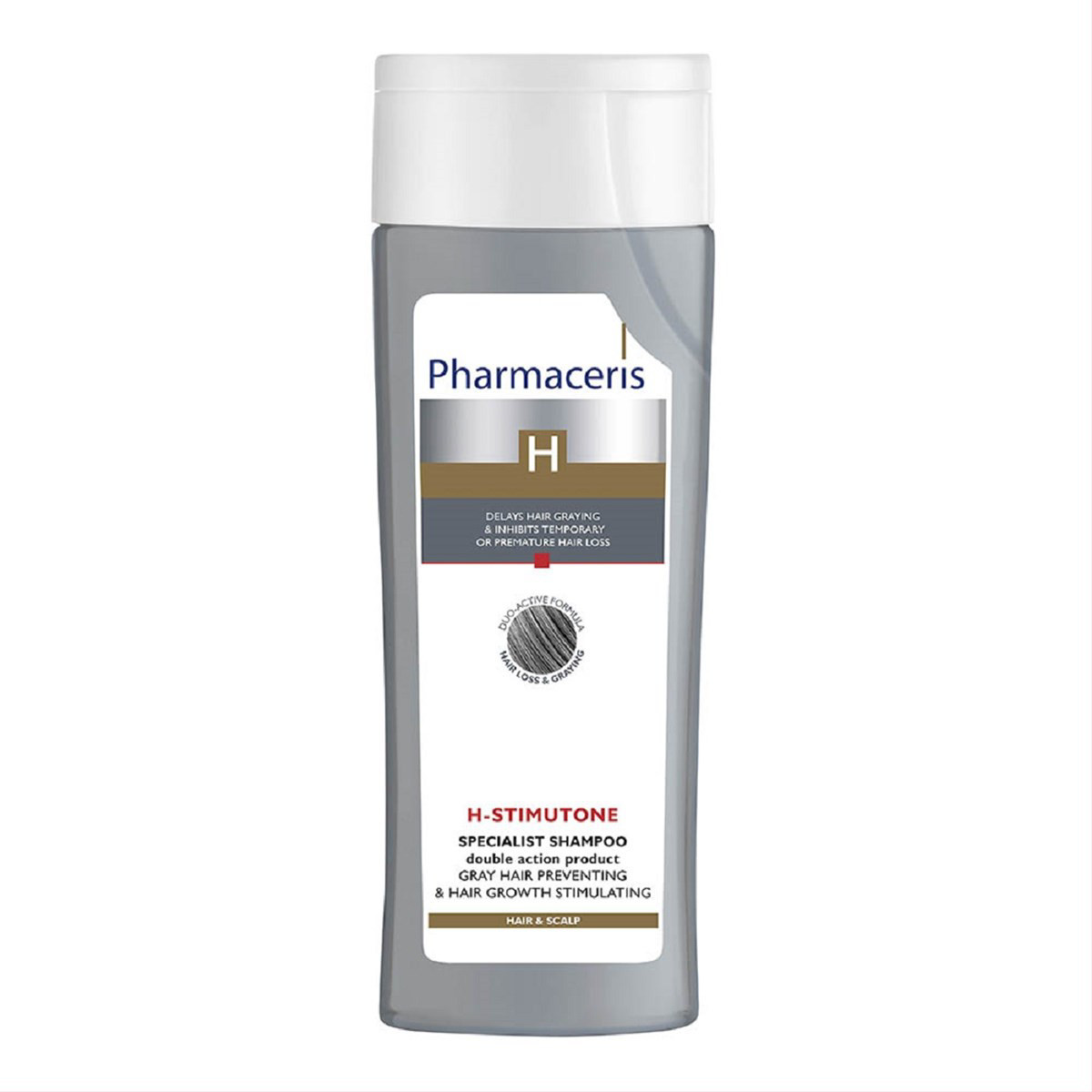 PHARMACERIS H STIMUTONE, žiliems plaukams šampūnas, 250ml