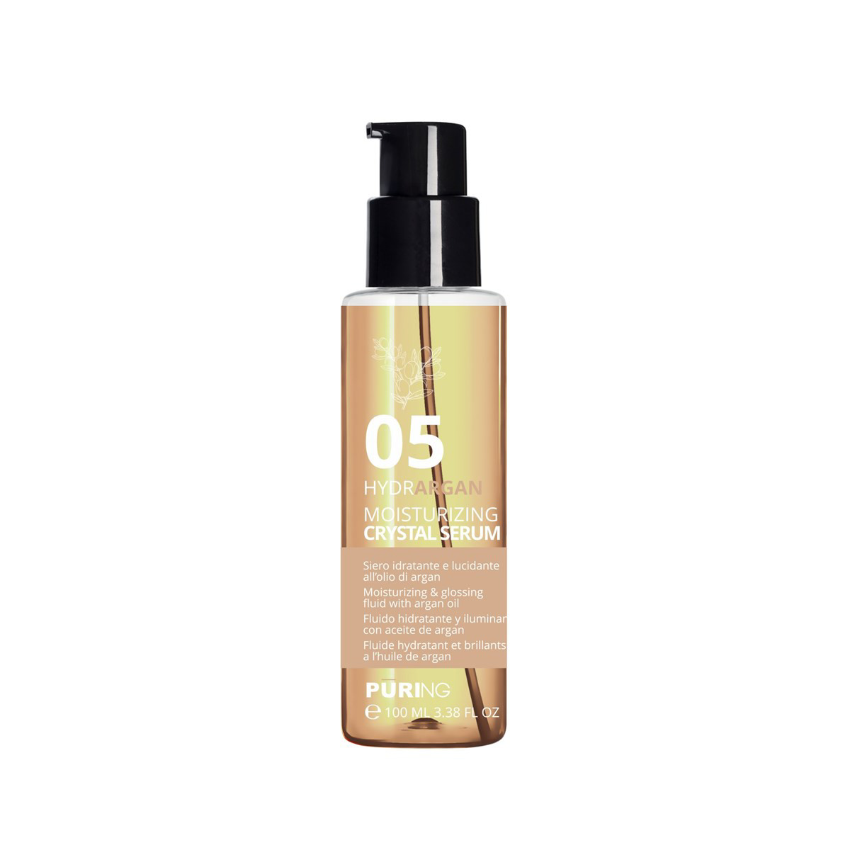 PURING HYDRARGAN, drėkinantis spindesio serumas, 100ml
