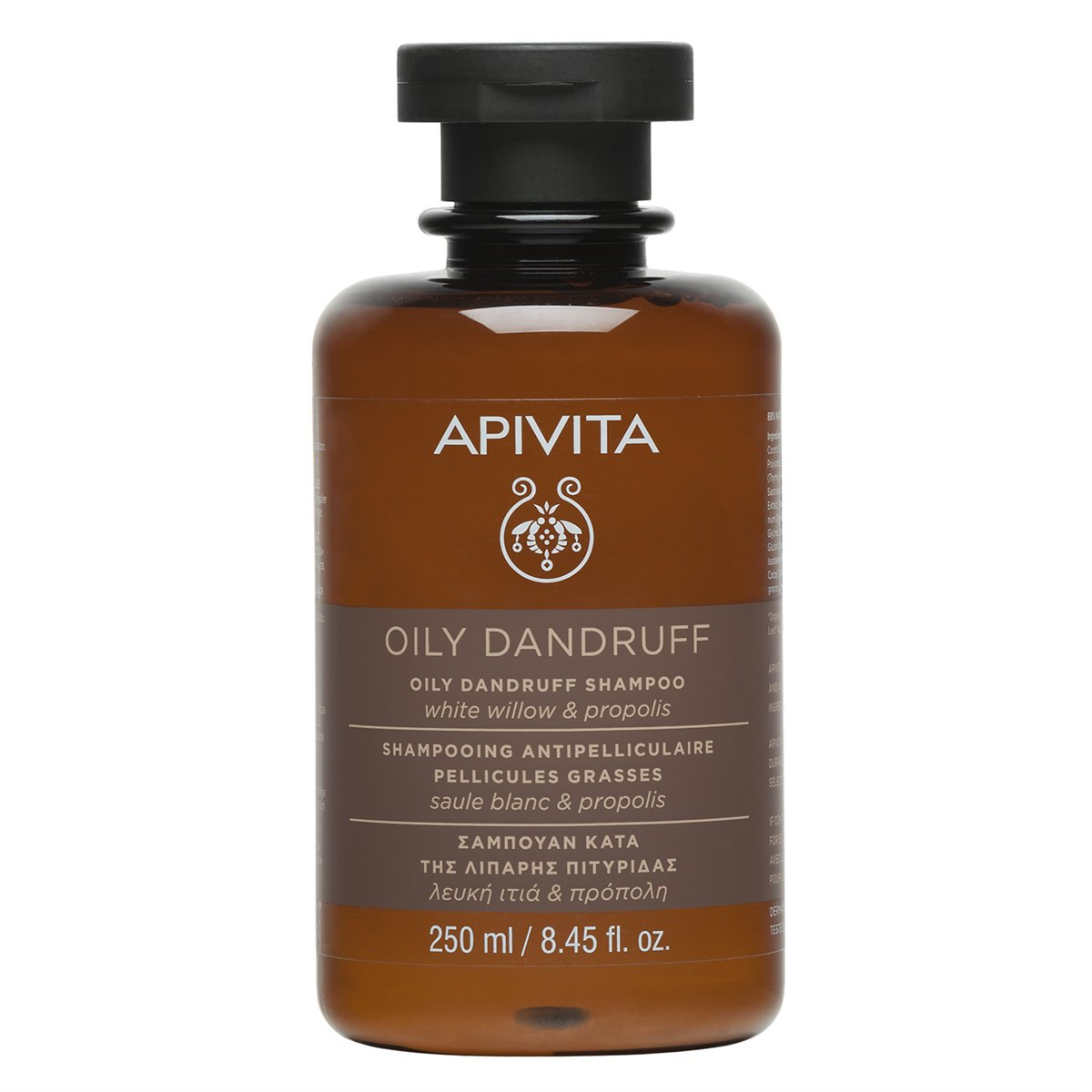 APIVITA, šampūnas esant riebioms pleiskanoms, 250 ml
