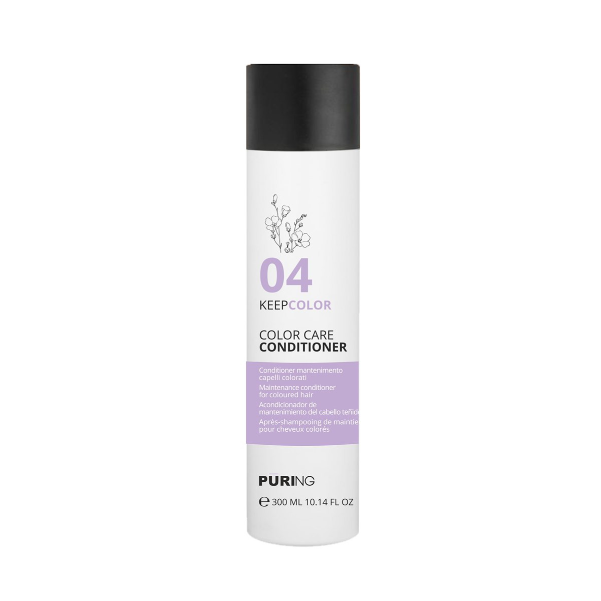 PURING KEEPCOLOR, dažytų plaukų spalvą saugantis  kondicionierius, 300ml
