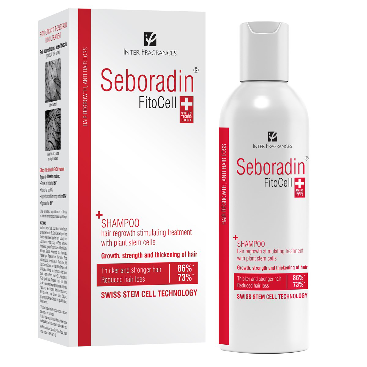 SEBORADIN FITOCELL, šampūnas, skatinantis plaukų augimą, 200 ml