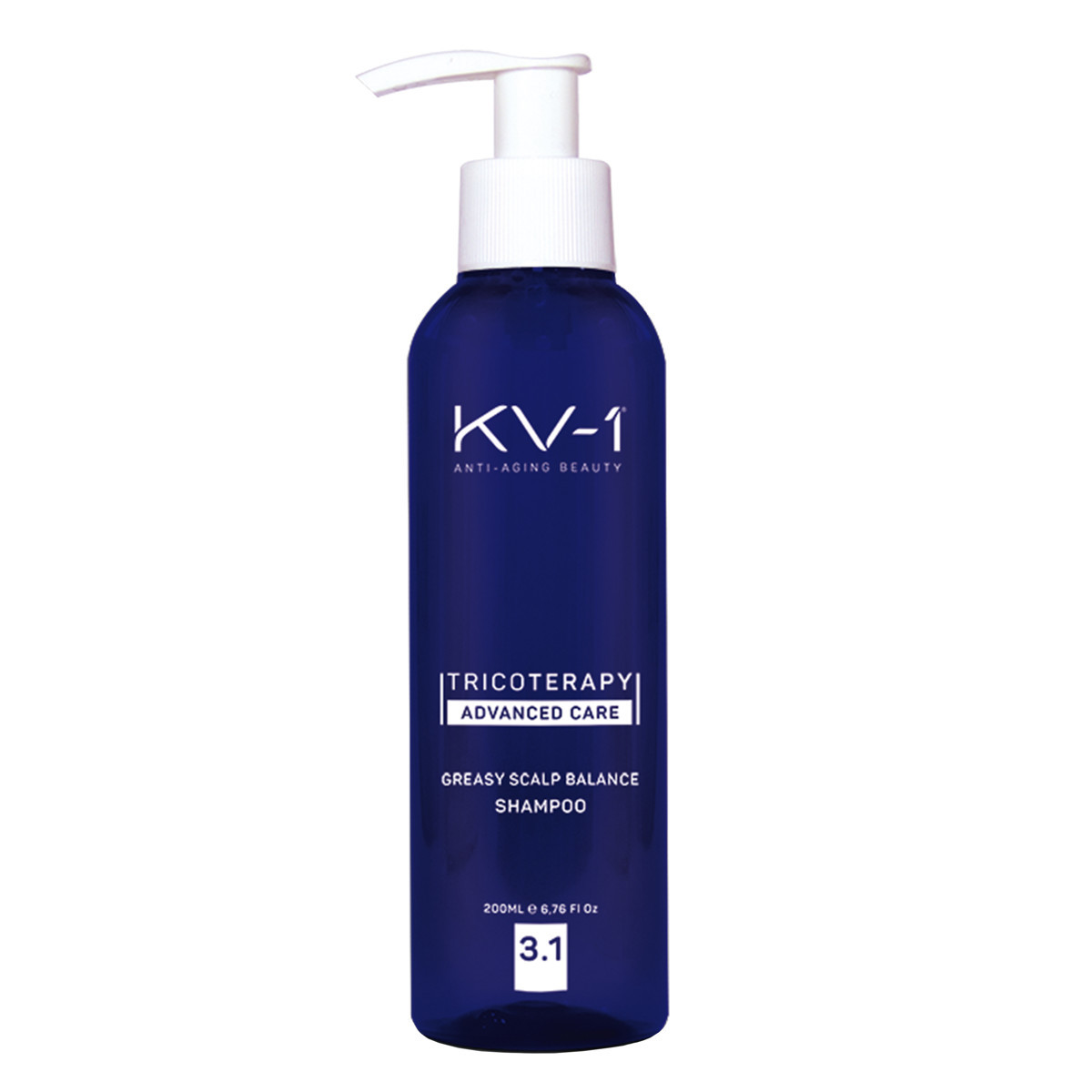 KV-1 GREASY SCALP BALANCE 3.1, šampūnas riebiai galvos odai, 200 ml