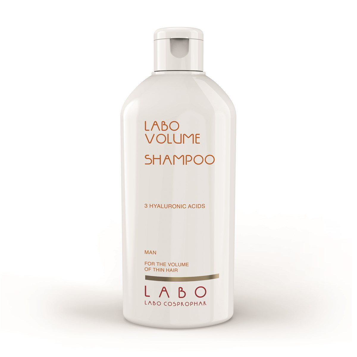 LABO VOLUME, šampūnas suteikiantis apimties su 3 hialurono rūgštimis, vyrams, 200 ml