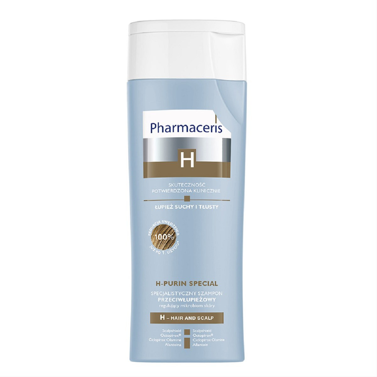 PHARMACERIS H, PURIN SPECIAL, šampūnas nuo sausų ir riebių pleiskanų, 250ml