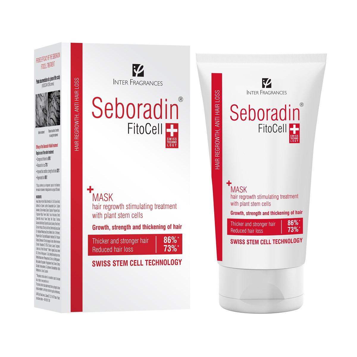 SEBORADIN FITOCELL, kaukė, skatinanti plaukų augimą, 150 ml