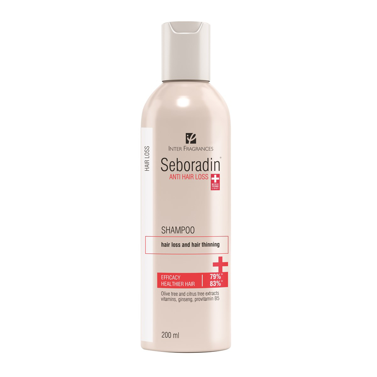 SEBORADIN, šampūnas nuo plaukų slinkimo, 200 ml
