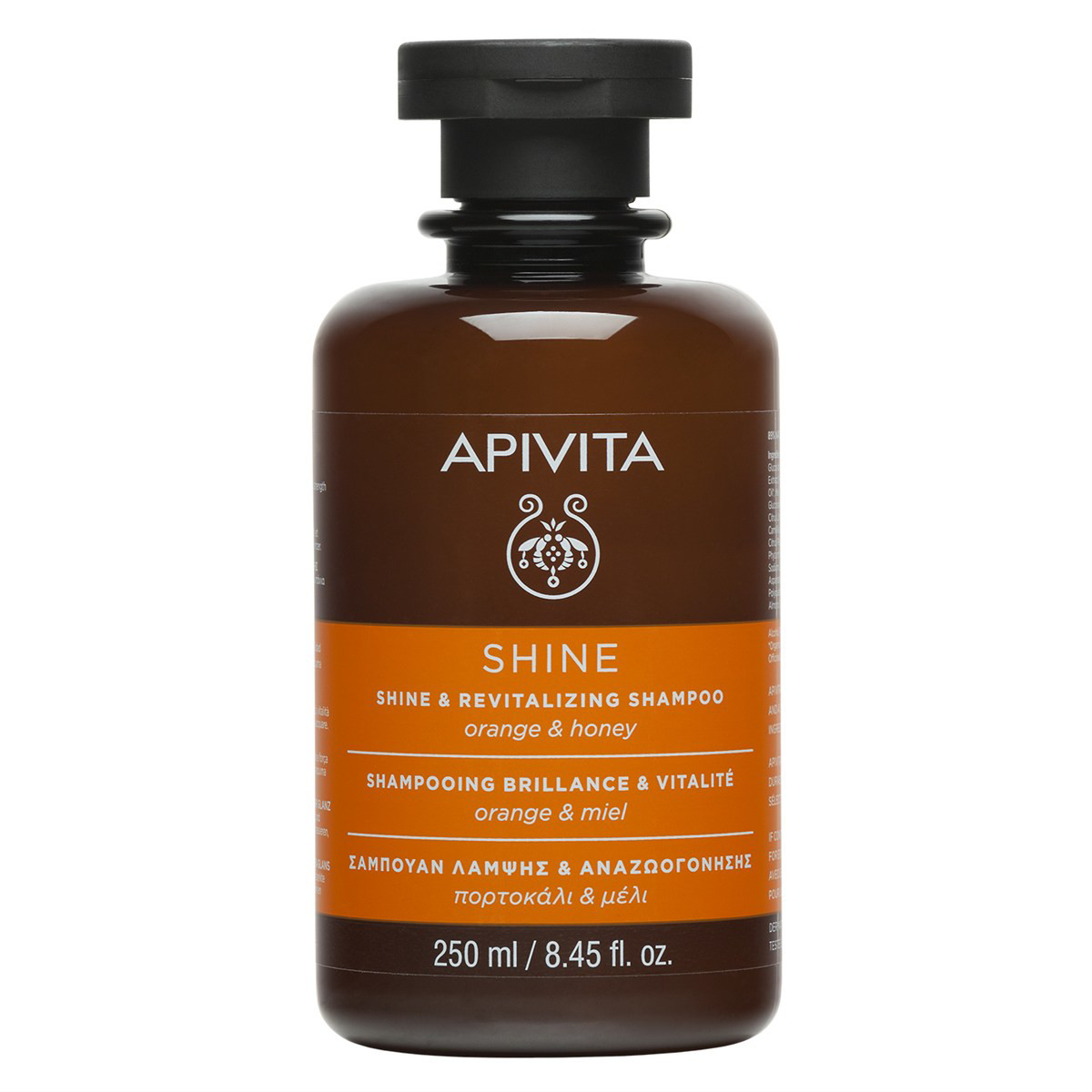 APIVITA, šampūnas, siteikiantis žvilgesio, 250 ml