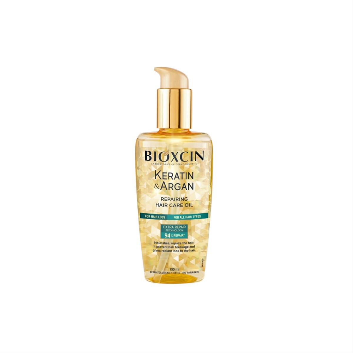 BIOXCIN KERATIN & ARGAN, atstatomasis plaukų aliejus, 150 ml.