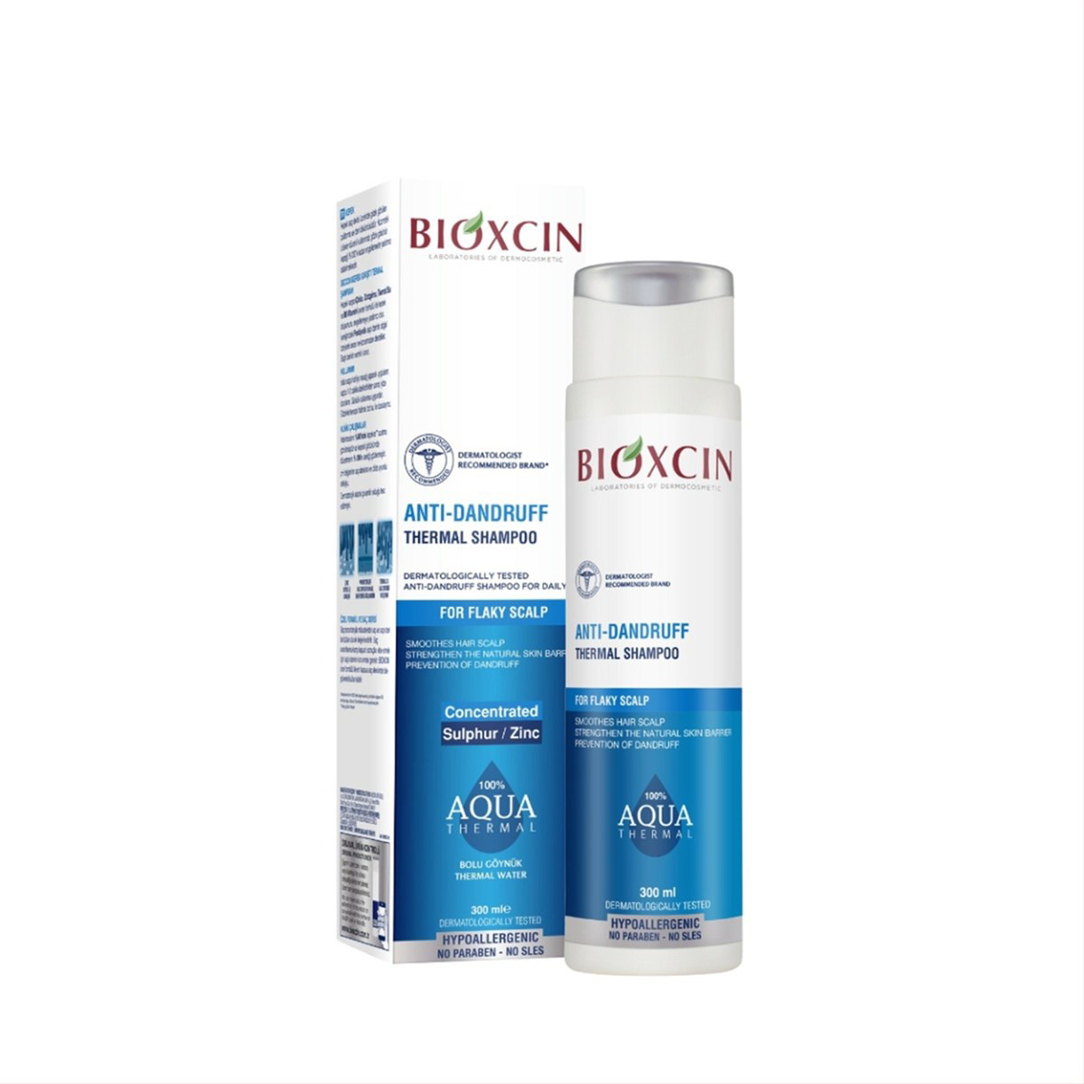 BIOXCIN AQUA THERMAL, šampūnas nuo pleiskanų, 300ml