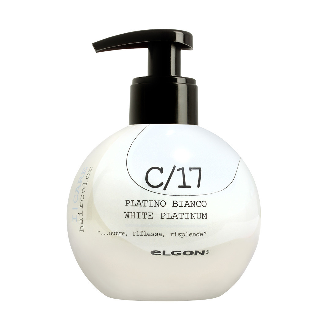 ELGON I CARE, dažantis kondicionierius, C/17 White Platinum, platininė balta spalva, 200 ml