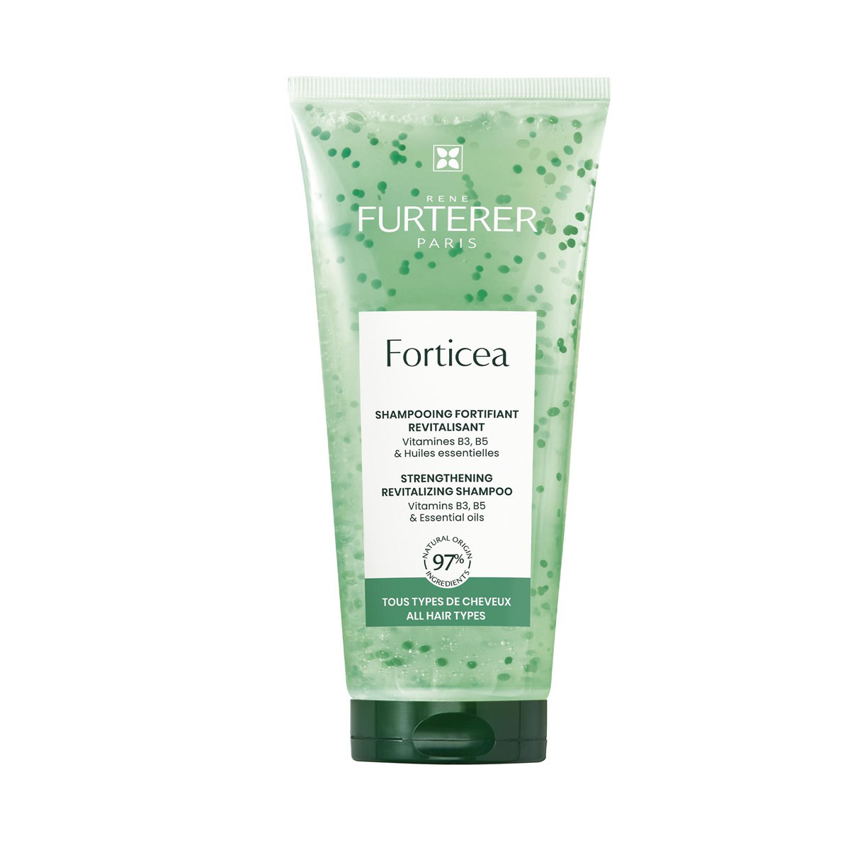 RENE FURTERER FORTICEA, stiprinamasis šampūnas su vitaminais ir eteriniais aliejais, 200ml