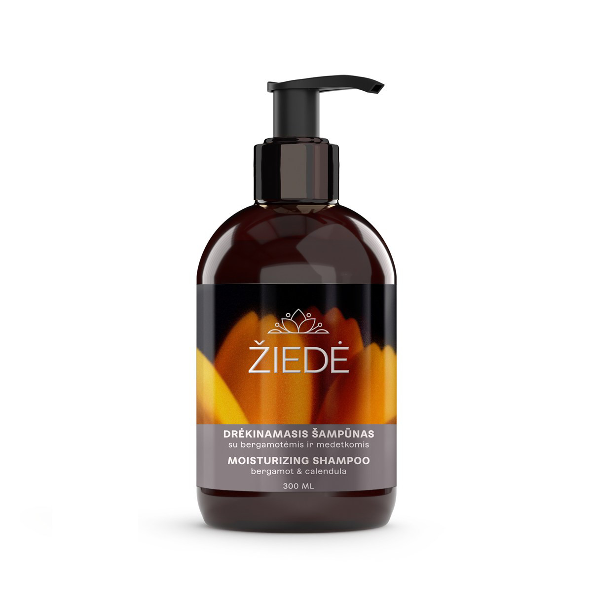 ŽIEDĖ, šampūnas drėk. su bergamotėmis ir medetkomis 300ml