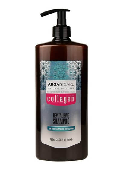 Arganicare revitalizing shampoo-Atgaivinantis šampūnas su kolagenu 750ml