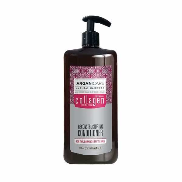 Arganicare reconstructuring conditioner-Atgaivinantis kondicionierius su kolagenu 750 ml.