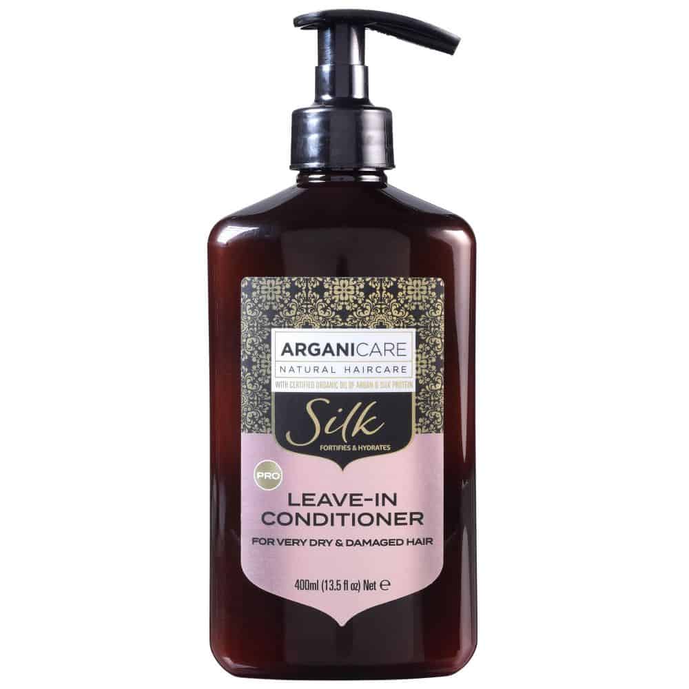 Arganicare Silk Leave in Conditioner- Nenuplaunamas plaukų kondicionierius labai sausiems, pažeistiems plaukams 400ml