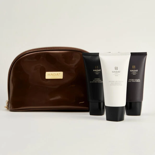 Hadat cosmetics liquid silk hair kit – skysto šilko rinkinys