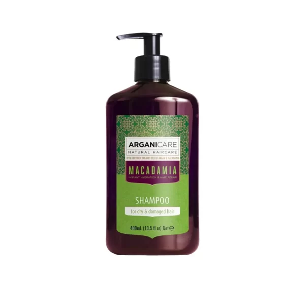 Arganicare Macadamia shampoo for dry and damaged-plaukus maitinantis šampūnas