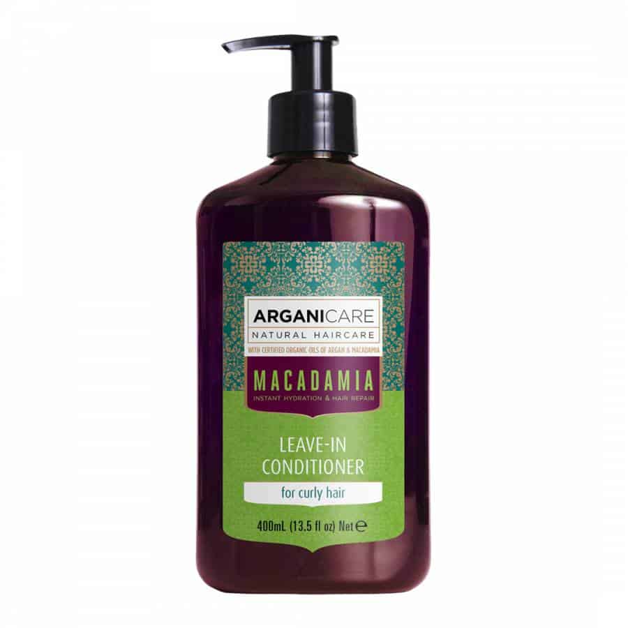 Arganicare Macadamia oil leave –in conditioner- Drėkinamas nenuplaunamas kondicionierius su makadamijos aliejumi 400 ml