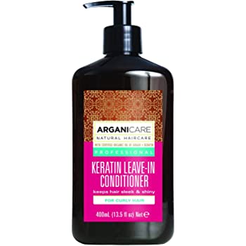 Arganicare Keratin oil leave –in conditioner- Nenuplaunamas plaukų kondicionierius su keratinu sausiems ir pažeistiems plaukams 400 ml