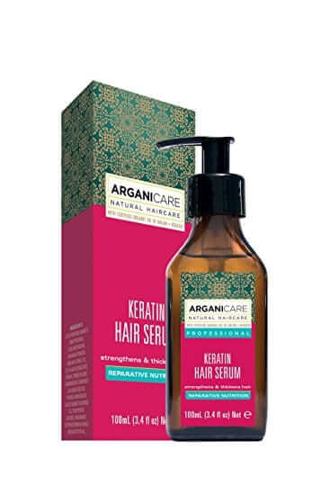 Arganicare Keratin hair Serum - Plaukų serumas su keratinu, 100 ml.