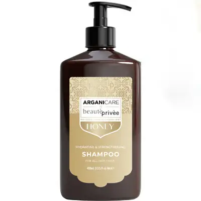 Arganicare Honey drėkinantis šampūnas su medumi ir argano aliejumi