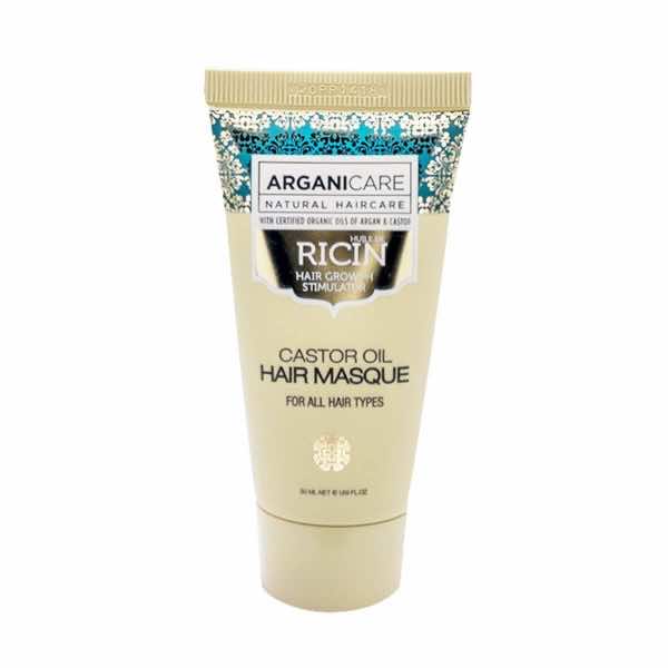 Arganicare plaukų kaukė su ricinos aliejumi 50ml.