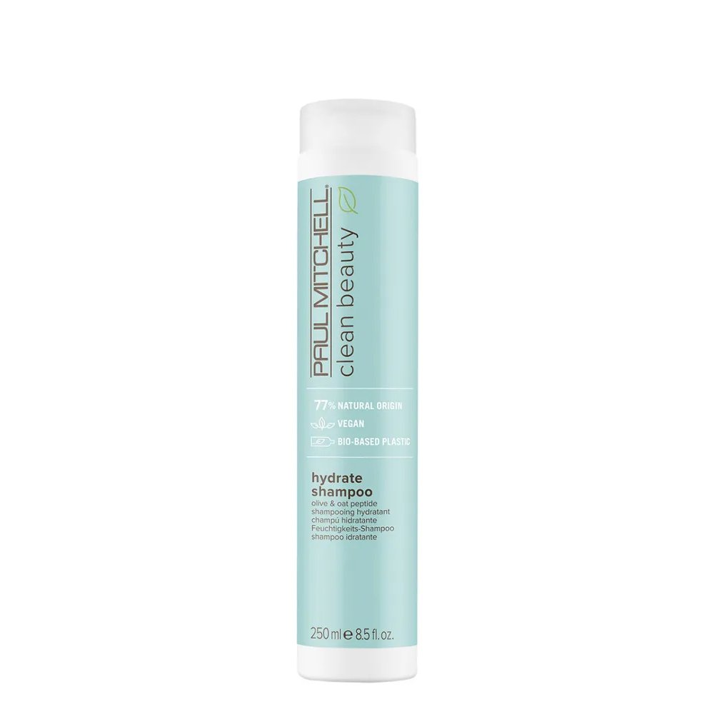 Drėkinantis šampūnas sausiems plaukams Paul Mitchell Clean Beauty 250 ml.