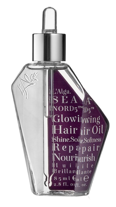 Aliejus plaukams L'Alga Seanord5 Glowing Oil LALA170602, minkština plaukus, suteikia jiems žvilgesio, 85 ml
