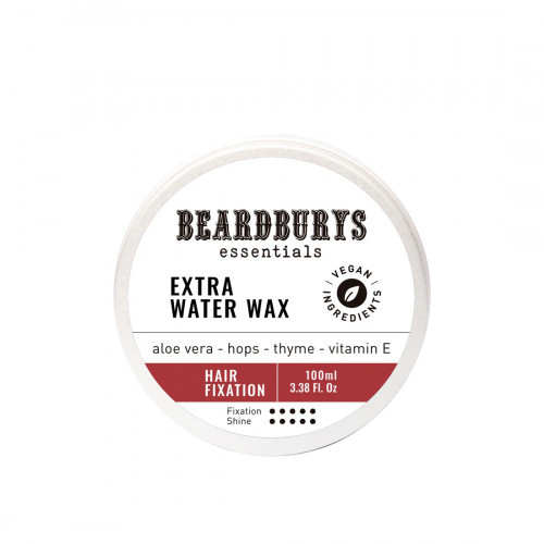 Beardburys Essentials Extra Water Wax Stiprios fikscijos vaškas, 100ml
