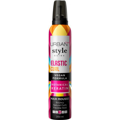 Urban Care Style Guide Iconic Curl Hair Mousse Formavimo putos plaukams, 200ml