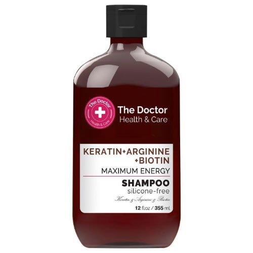 Plaukų šampūnas THE DOCTOR HEALTH & CARE KERATINAS + ARGININAS + BIOTINO, 355 ml