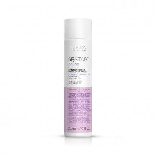 Revlon Professional RE/START Strengthening Purple Cleanser Shampoo Stiprinantis šampūnas blondinėms, balintiems ir šviesintiems plaukams, 250ml