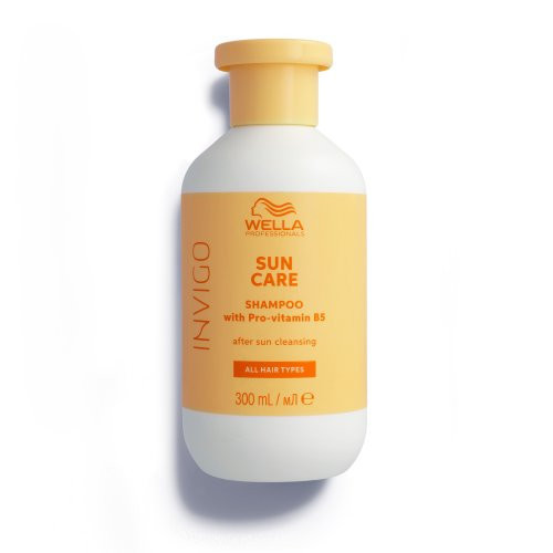 Wella Professionals Invigo Sun Care After Sun Cleansing Shampoo Šampūnas po saulės su provitaminu B5, 300ml