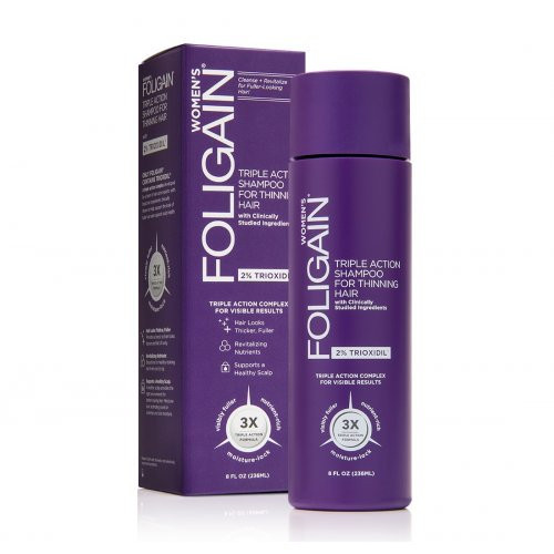 Foligain Hair Regrowth Shampoo Plaukų augimą skatinantis šampūnas moterims su 2% Trioksidiliu, 236ml