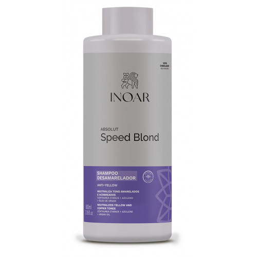 Inoar Absolut Speed Blond Shampoo šampūnas šviesiems plaukamss, 800ml