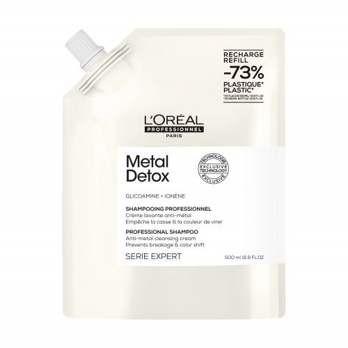 L'Oréal Professionnel Metal Detox Valomasis kremas - šampūnas, 500ml Refill