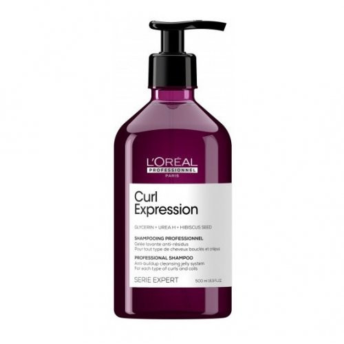 L'Oréal Professionnel Curl Expression Anti-Buildup Cleansing Jelly Shampoo Želė konsistencijos valantis garbanotų plaukų šampūnas, 500ml