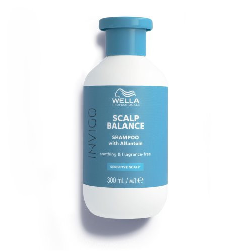 Wella Professionals Invigo Scalp Balance Soothing & Fragrance-Free Shampoo Raminantis šampūnas jautriai galvos odai, 300ml