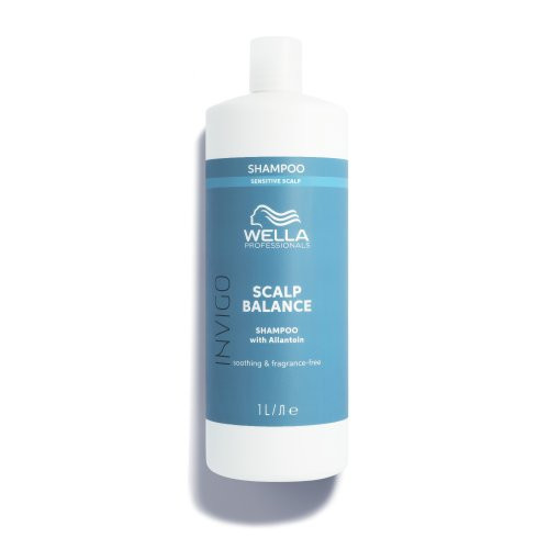 Wella Professionals Invigo Scalp Balance Soothing & Fragrance-Free Shampoo Raminantis šampūnas jautriai galvos odai, 1000ml