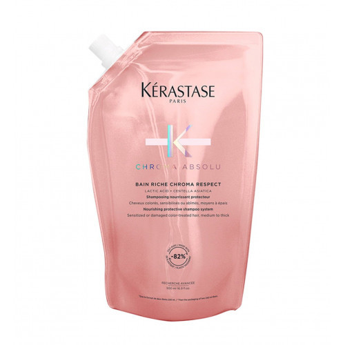 Kérastase Chroma Absolu Bain Chroma Respect Drėkinamasis apsauginis šampūnas, 500ml Refill