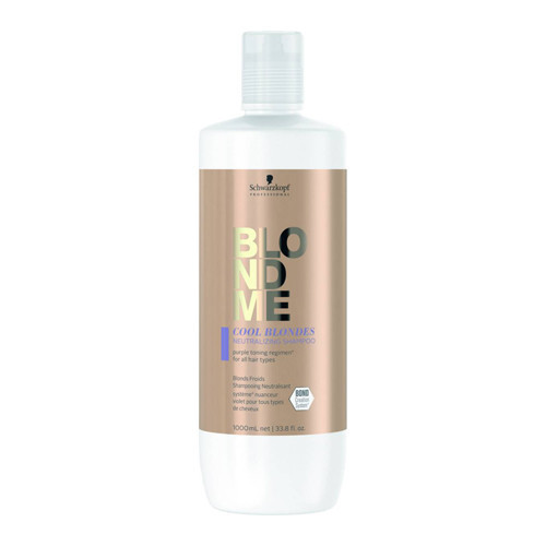 Schwarzkopf Professional BlondMe Cool Blondes Neutralizing Shampoo Neutralizuojantis šampūnas, 1000ml